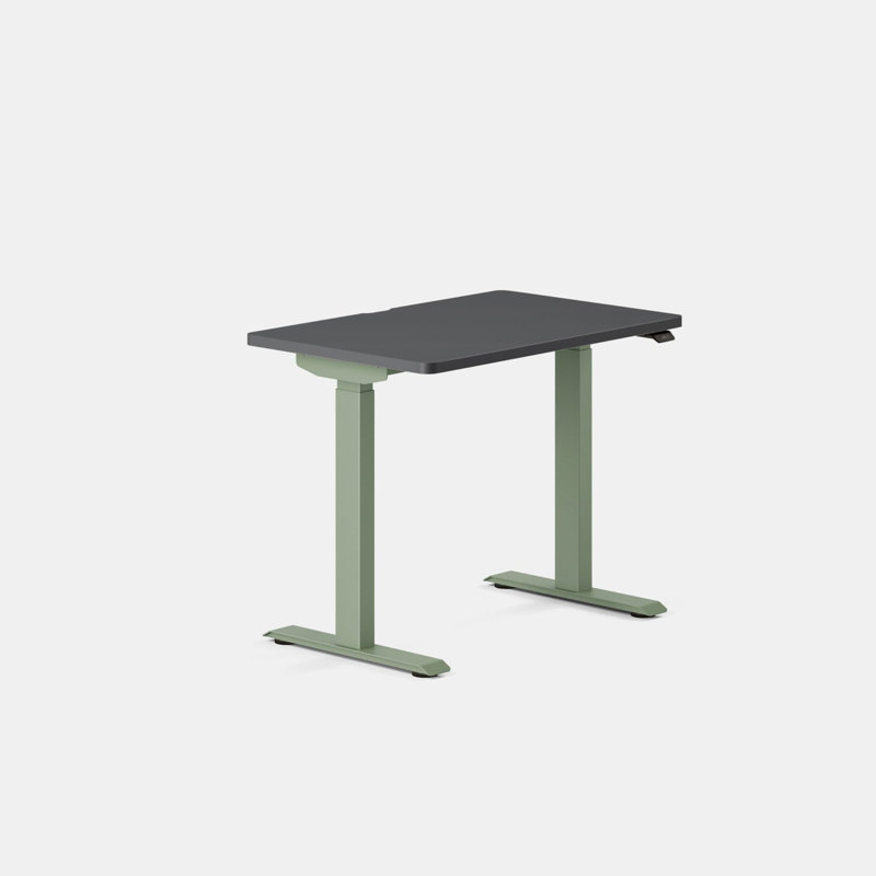 Duo Standing Desk, 47.3" H x 36" W x 24" D, Sage, Charcoal