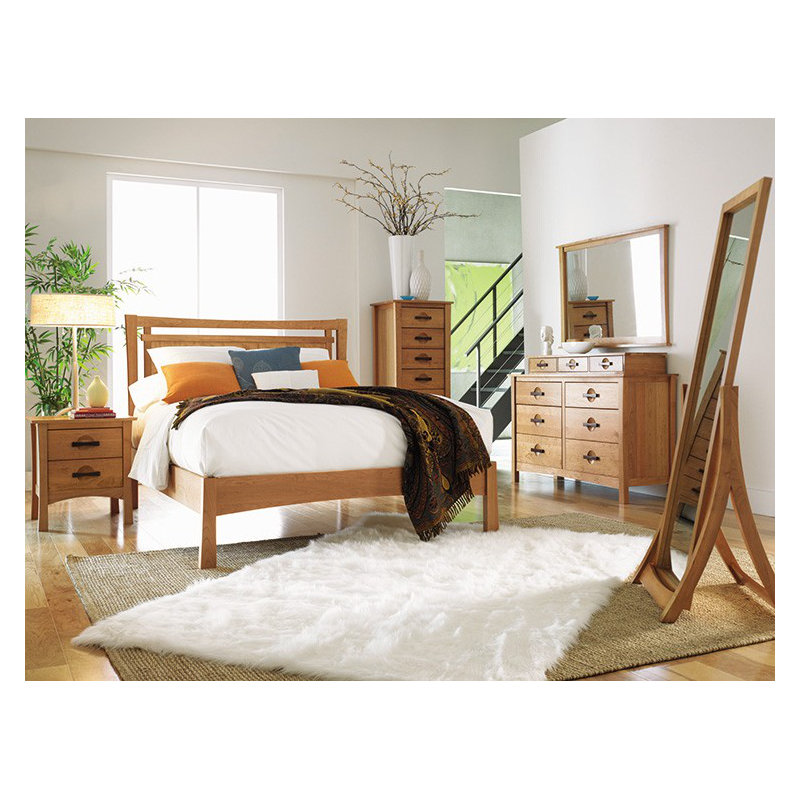 Monterey Bed, Natural Cherry, Queen, Conventional
