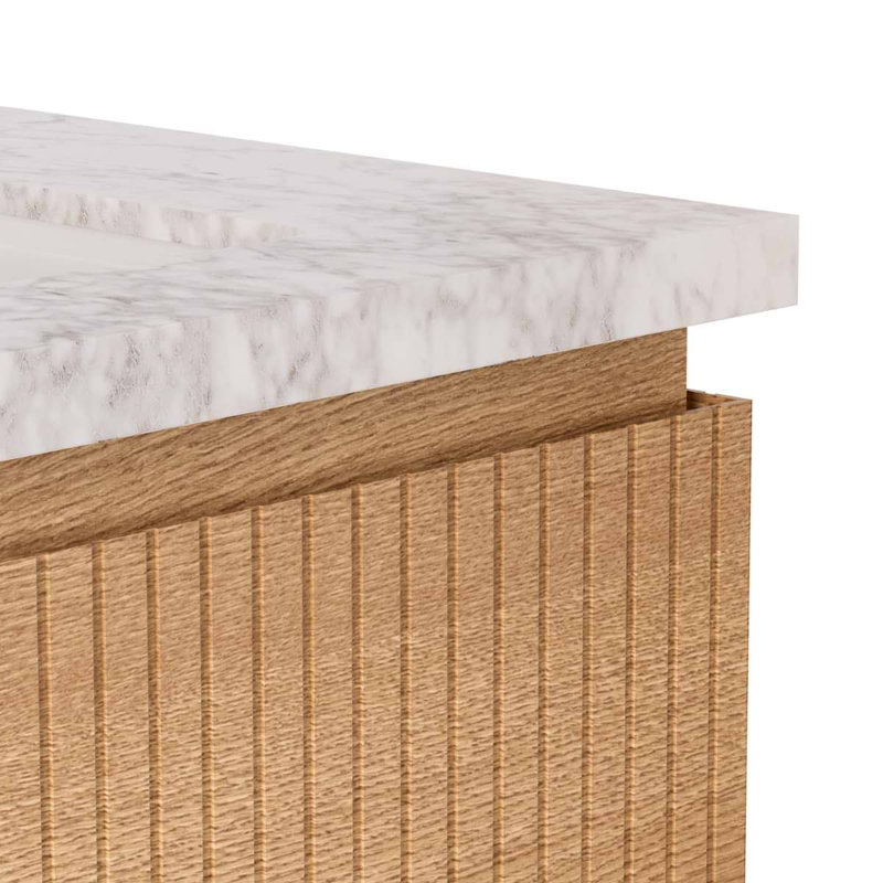 Melrose Single Vanity, White Ash, 30", White