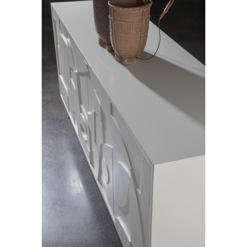 Signature Designs Bardo Long Media Console, 30" H x 100" W  x 18" D