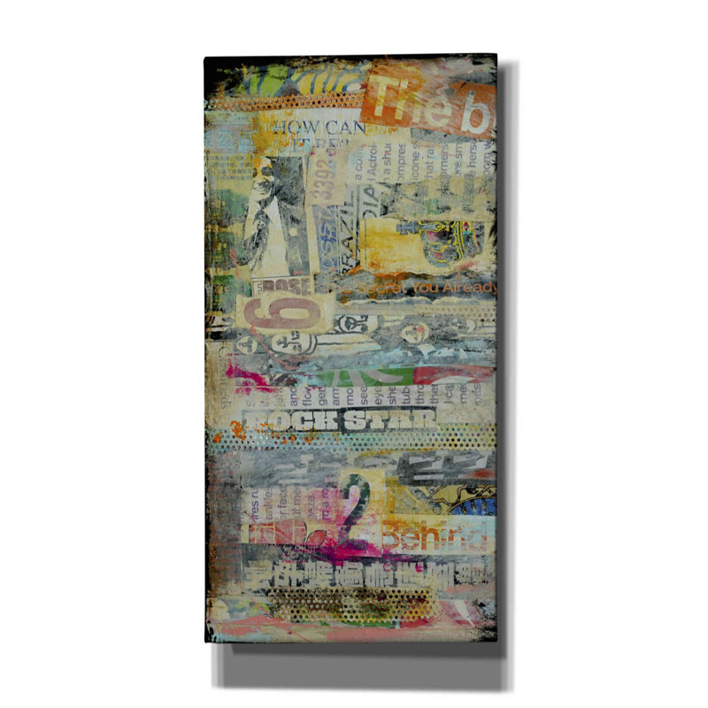 «Epic Graffiti» «In The Mix I» par Erin Ashley, «Gicle In The Mix I» par Erin Ashley, H 24 po x l 12 po x P 0,75 po