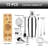 13 Piece Bartender Kit - Bar Tool Set Cocktail Shaker Set - With Rayon From Bamboo Stand