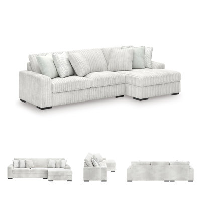 Stupendous 2-Piece Sectional With Chaise