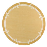 Syracuse Hand Tufted Wool Area Rug in Yellow