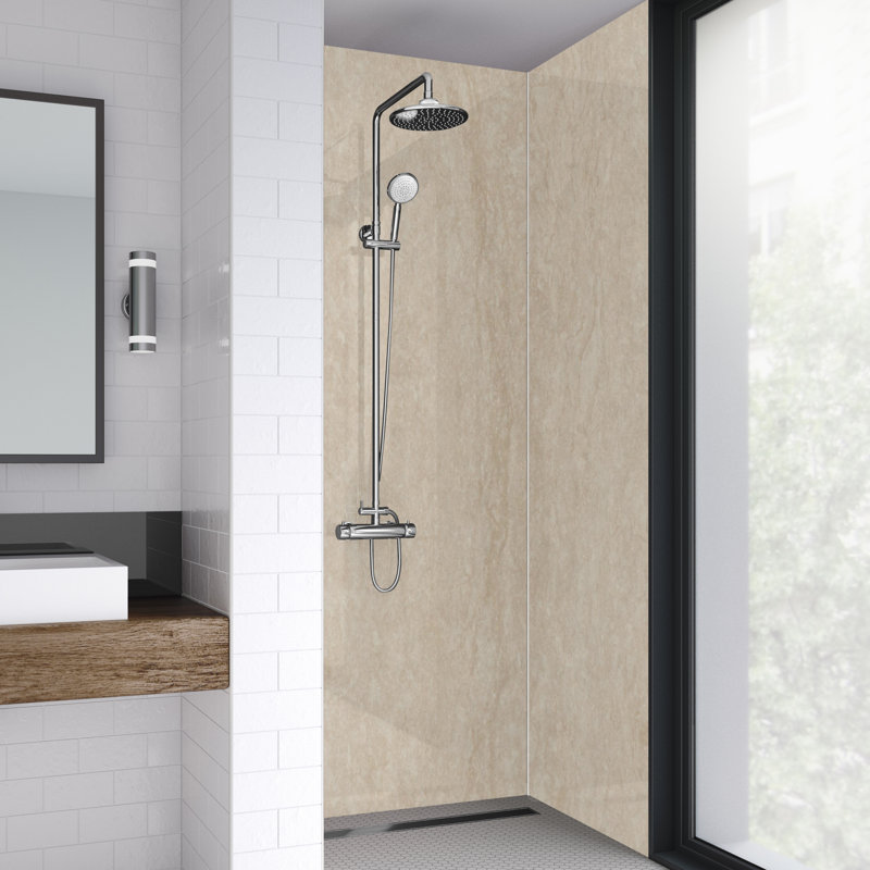 90mm W x 242mm H Decorative Wall Panel with Glass