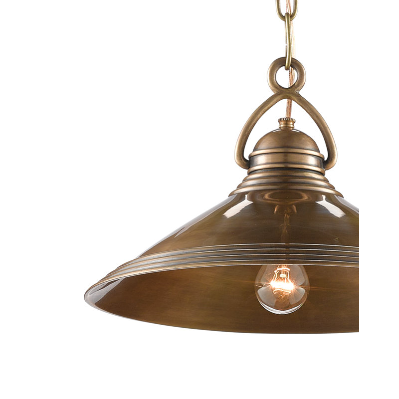 Luminaire suspendu conique à 1 lumière Weybright