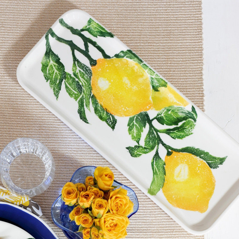 VIETRI Limoni Terra Bianca Tray