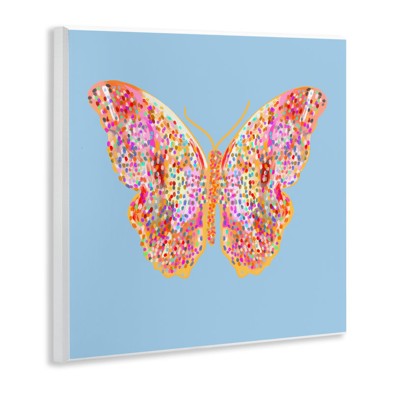 Plaque murale Spitzled Glitzy Butterfly, design par Ashley Singleton