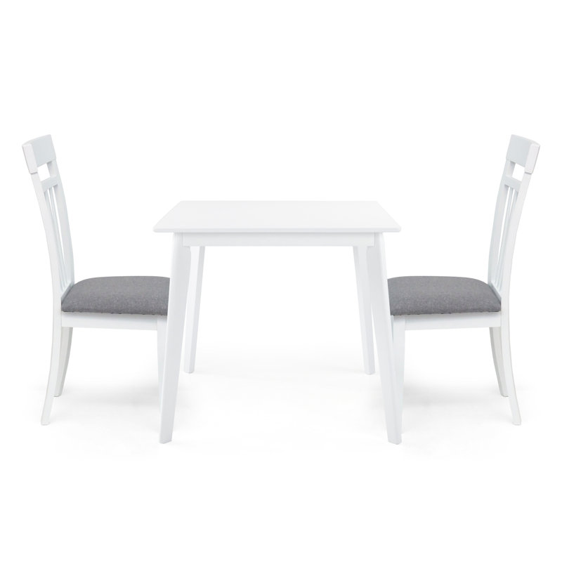 18'' H Upholstered Side Chair, 2, White