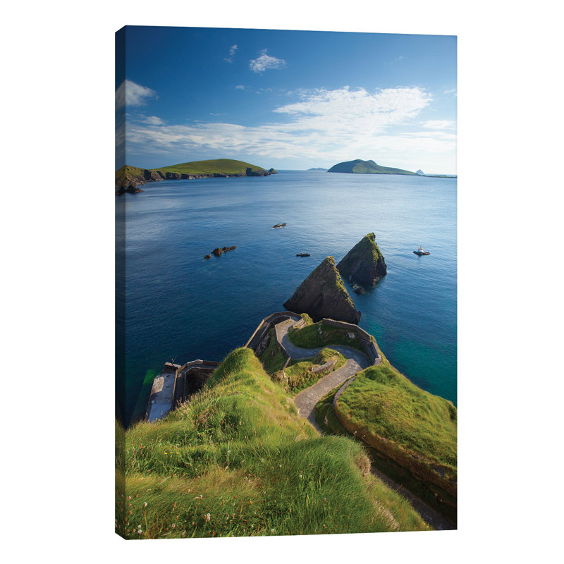 Winding Entryway I, Dunquin Harbour, Dingle Peninsula, Count by Gareth McCormack - Print on Canvas, No Frame
