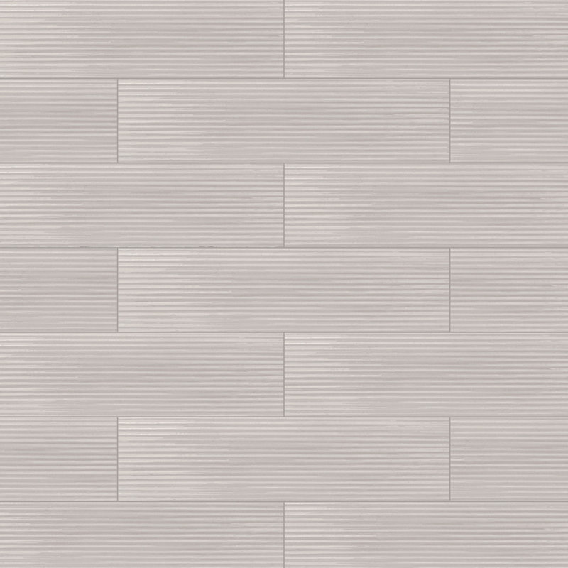 Reef 3X12 Porcelain Wall Tile, Light Gray