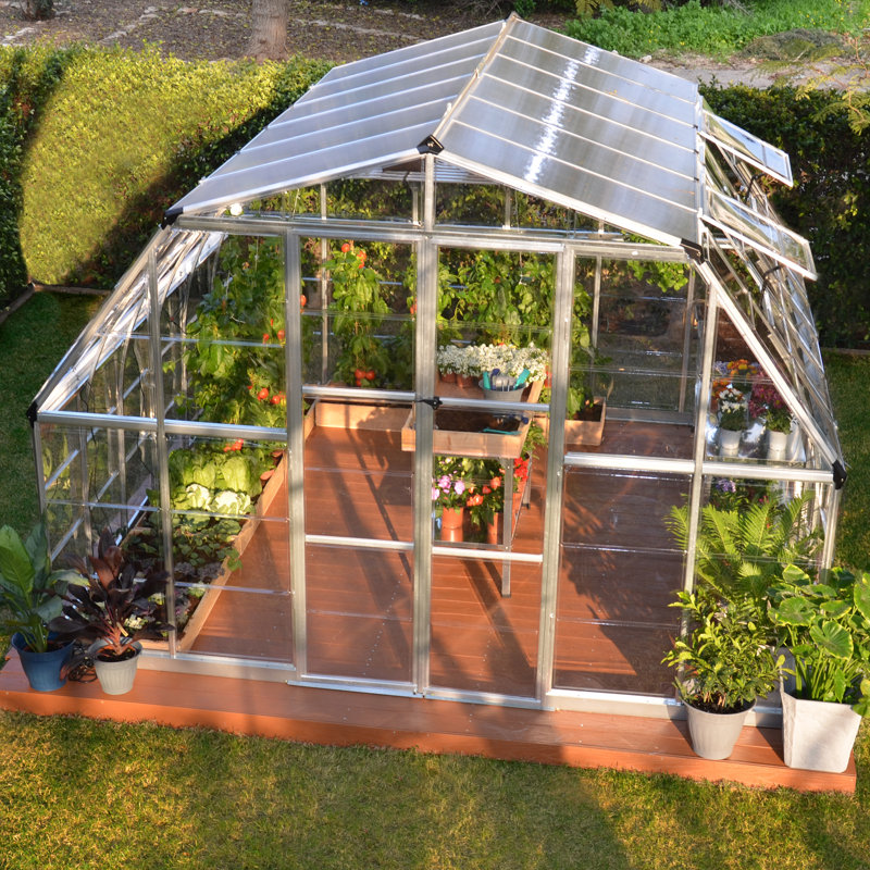 Palram Americana 12' x 12' Clear Polycarbonate Greenhouse