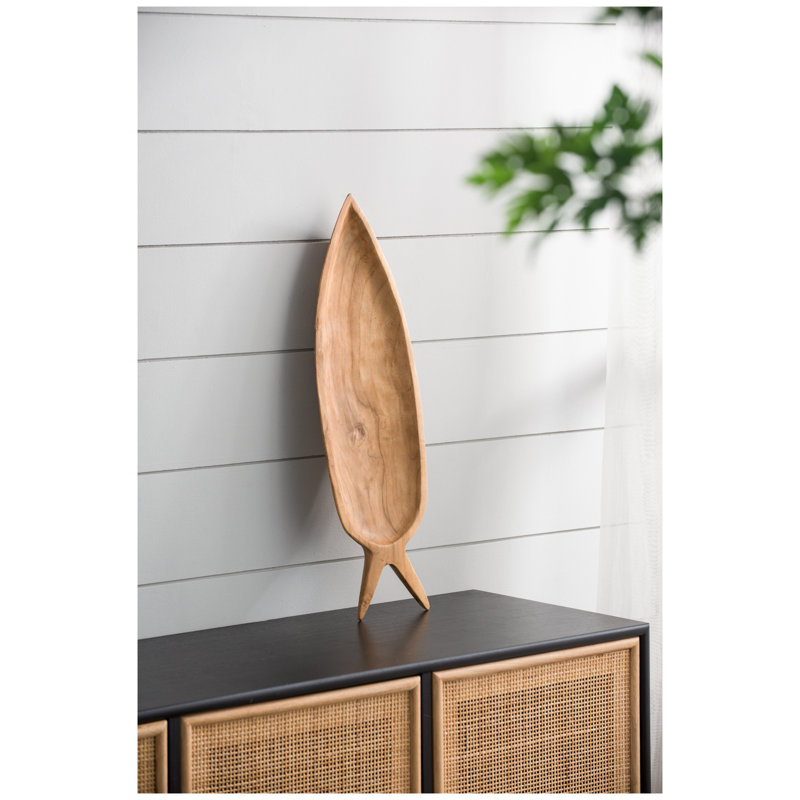 Assiette décorative en bois massif Batruk