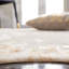 Tapis beige / or en polyester tissé à la machine Arbelia-1325961907