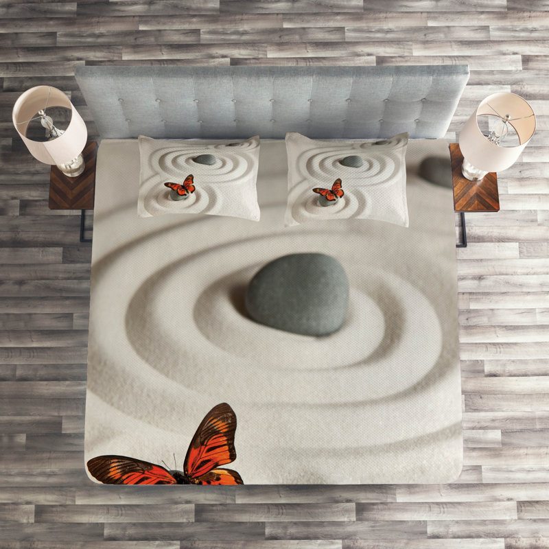 Herbs Polyester Coverlet, King Bedspread + 2 Shams