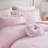 Soft Microfiber Bedding Sets, Full Queen Pink Ruffle Gingham Bedroom Home