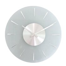 Large Modern Wall Clock, Samman Glass