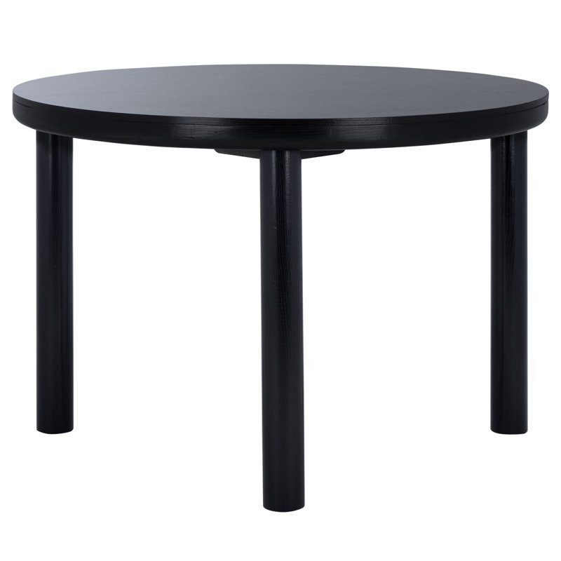 Detroitee Round Dining Table, Black