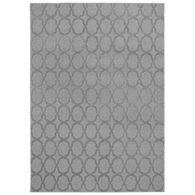 Togut Non-Slip Polypropylene Silver Area Rug
