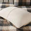 Couette 6 pièces à chevrons, couleur neutre, motif à carreaux Buffalo, coussins imprimés cousus à la main, style neutre et décoratif, avec toutes les fonctionnalités.