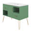 Ensemble de meuble-lavabo 36 po avec lavabo en résine, une porte, 2 tiroirs, 2 compartiments de rangement