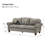 Damore 81'' Wide Genuine Leather Sofa-120950642