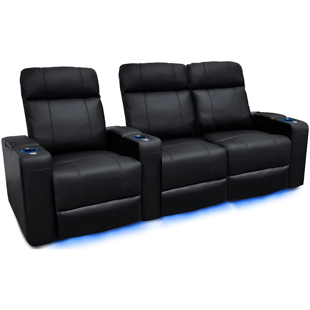 Upholstered Home Theater Seating with Cup Holder Valencia Theater Seating Cup 