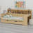 Wooden Daybed With Storage Shelves, Multi-Functional Bed With Trundle Bed And Study Desk-2007182285