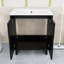 Meuble-lavabo en bois avec poignée invisible-326217036