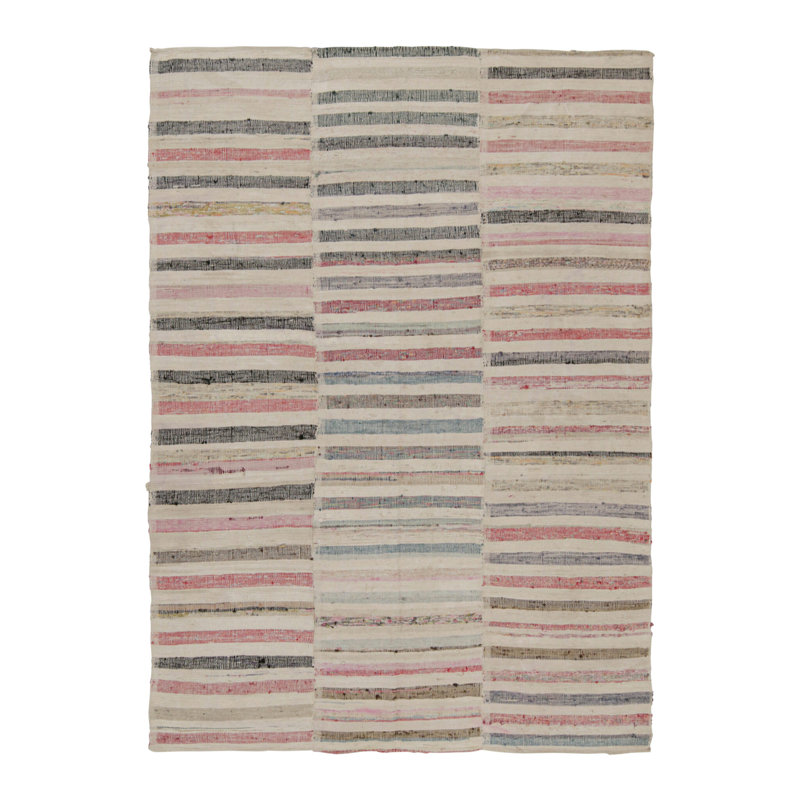 Handmade Wool Area Rug, Rectangle 6'11" x 9'10"