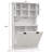 White Laundry Cabinet With Stable Construction And Style Sorter 2 Adjustable Shelves Removable Bags-988709267