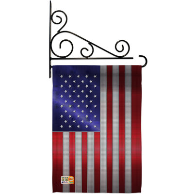 Ensemble de drapeaux en polyester 19 x 13 po American