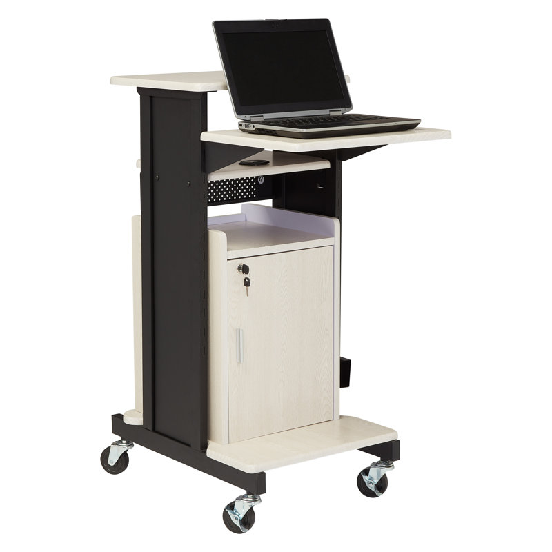 40.5'' H x 18'' W 1 AV Cart with Wheels