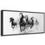 Running Horses "Black And White Watercolor Ink Painting Digital Art Modern Extra Large Pictures "-98042046-111176867