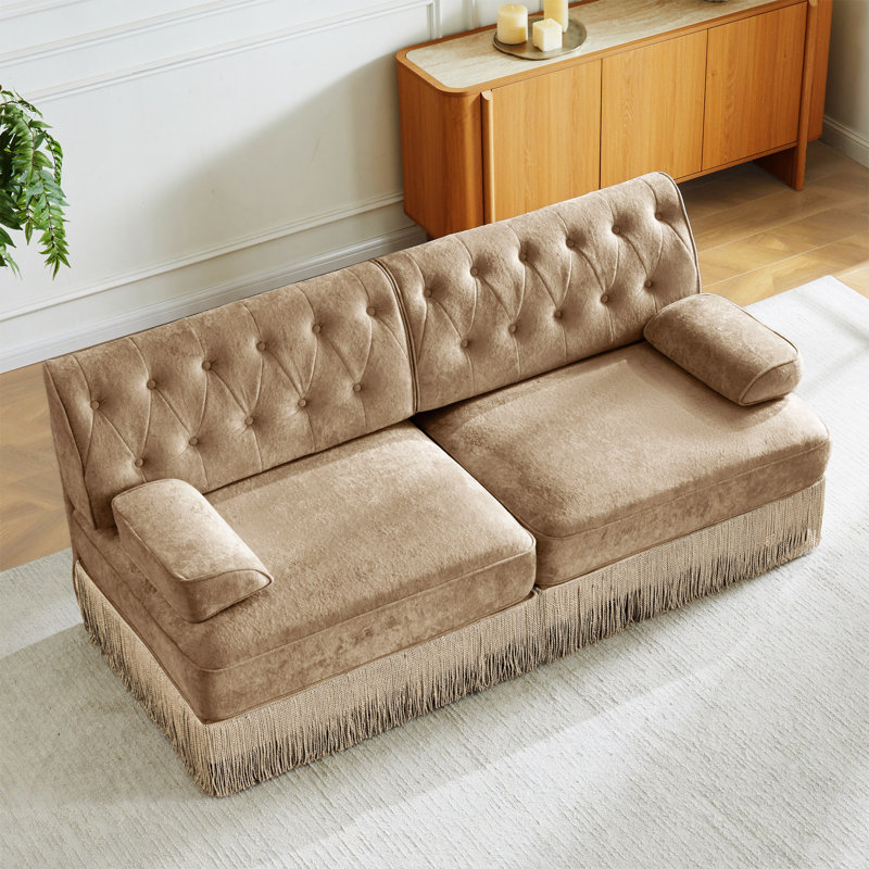 Canapé Chesterfield, Brun