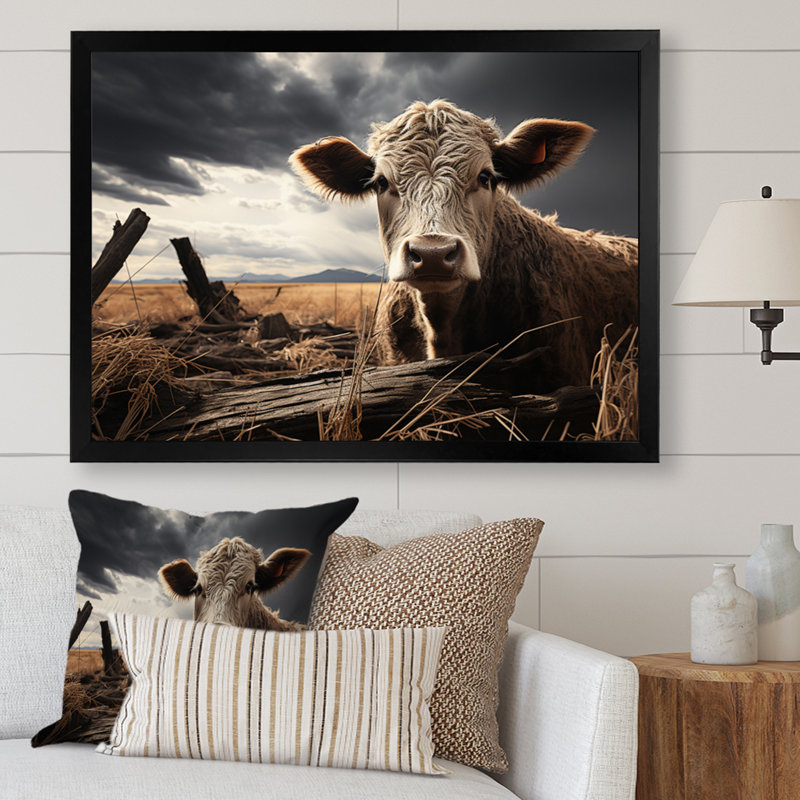 Clever Silent Watch II - reproduction sur toile, H 34 po x l 44 po x P 1,5 po, Cadre photo noir