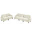 Beige blanc, 3 places, 2 places, conception modulaire classique, accoudoirs évasés, jupes amovibles, pieds fuselés, chenille, canapé à configurations multiples, salon, options de rangement-549755203
