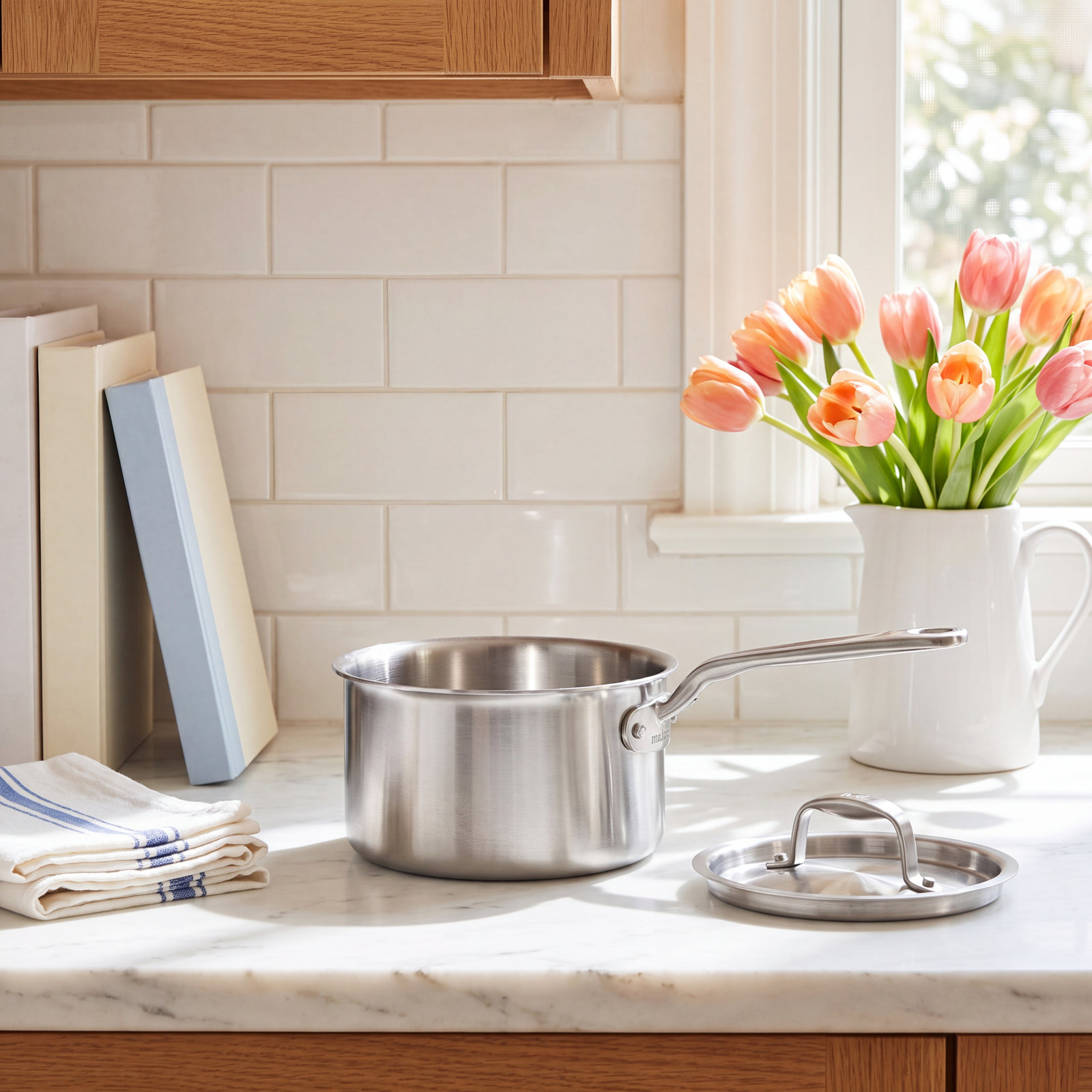 2qt Stainless Steel Saucepan with Lid