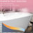Oval 55" Acrylic Freestanding Bathtub With Center Pop-Up Drain And Glossy White Finish, For Bathroom Spa Home Renovation, Ergonomic Design Integrated Overflow, White, Heat Retention