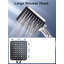 Rain and Massage/Jet Handheld Shower Head