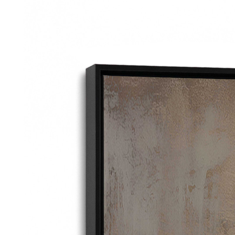 Rustic Reverie Layers Canvas Print, 32.75" H x 32.75" W x 1.75" D, Satin Black Floater Framed, 1