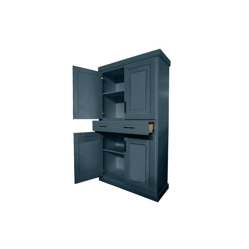 Armoire de cuisine avec tiroir Savannah, Bleu fumée