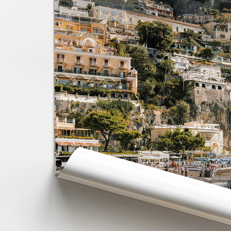 Imprimé nautique Positano, Papier, H 8 po x l 10 po x P 0,1 po