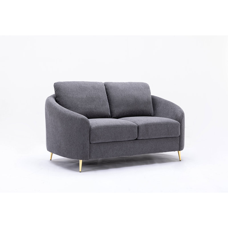Causeuse en lin gris