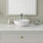 13 Inch Round White Ceramic Vessel Sink 5 Inch Deep Above Counter Bathroom Vessel Basin Modern Round Porcelain Vanity Sink-51953894-125359680