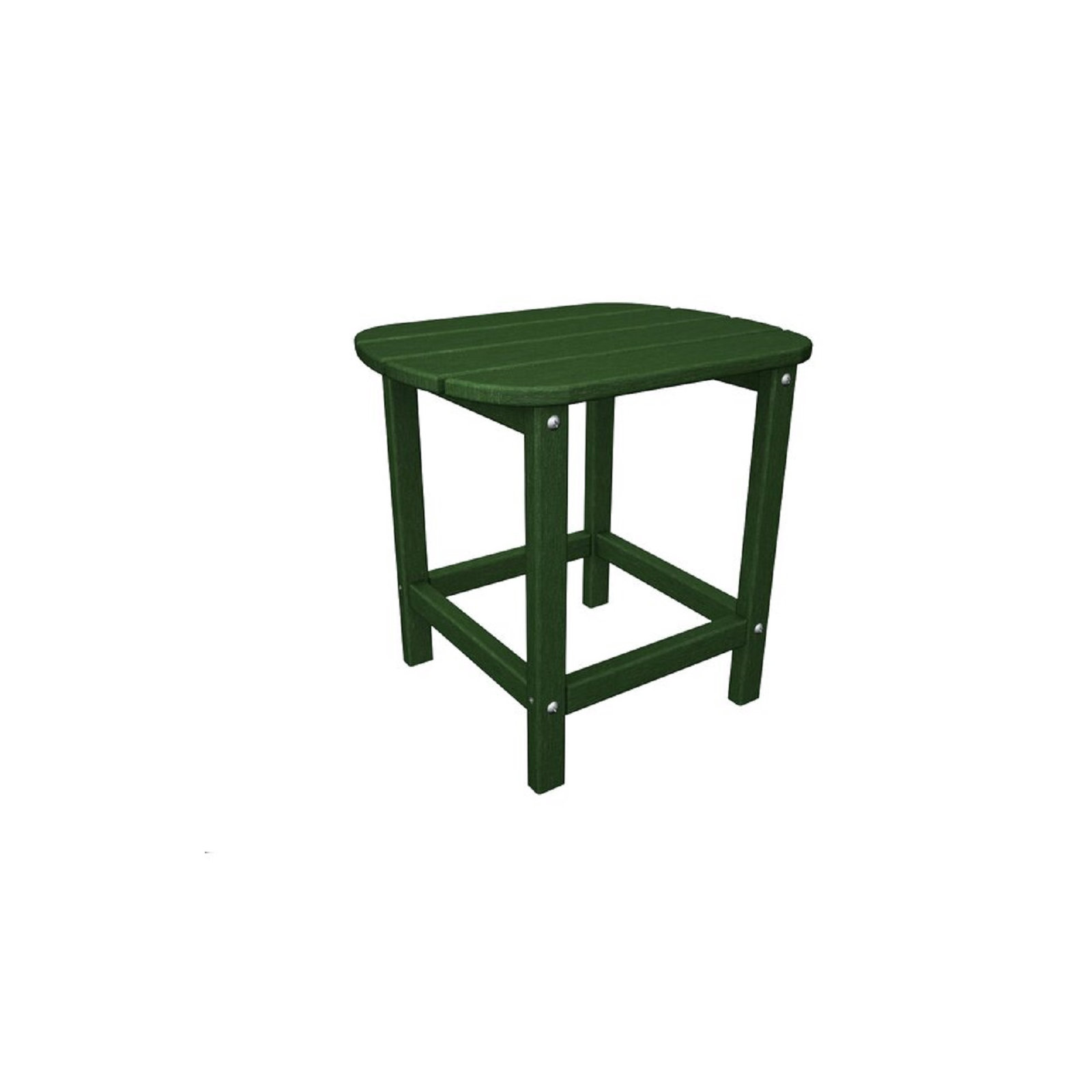 POLYWOOD South Beach 18" Side Table, Hunter Green