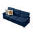 82" Modern Compressed Snowfleece Fabric 3-Seater Sofa, For Living Room, Bedroom, Office & Entertainment Spaces, ​Blue-880388002