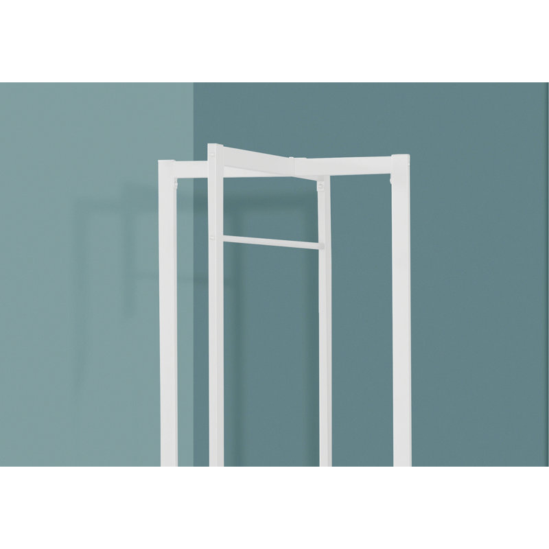Metal Frame Coat Rack, Free Standing Coat Rack for Entryway, Bedroom