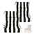 White Black Striped selected