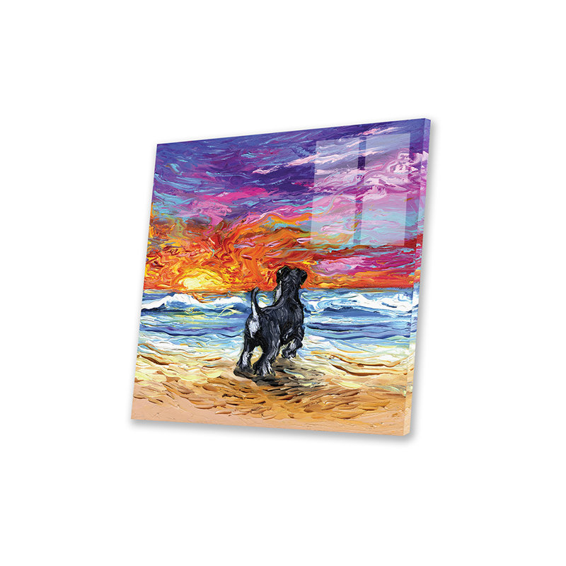 Beach Days - Schnauzer Print On Acrylic Glass